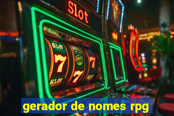 gerador de nomes rpg