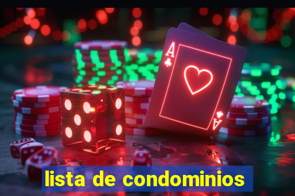 lista de condominios