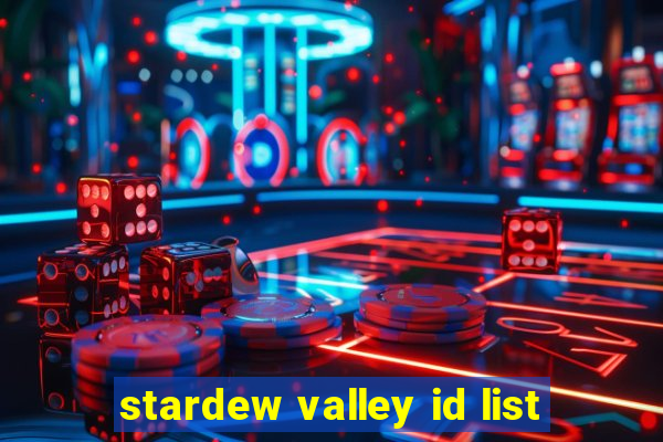 stardew valley id list