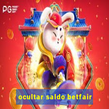 ocultar saldo betfair