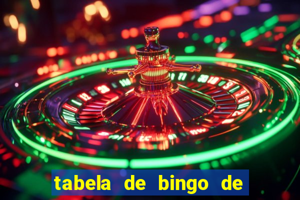 tabela de bingo de 1 a 100