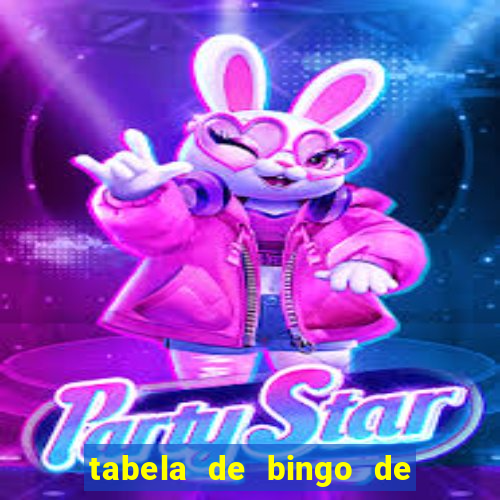 tabela de bingo de 1 a 100