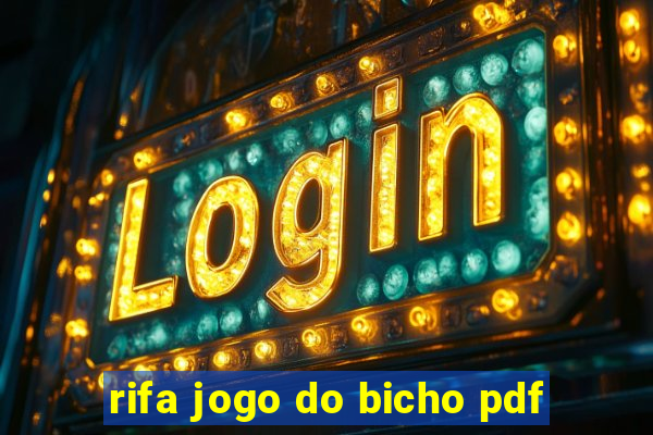 rifa jogo do bicho pdf