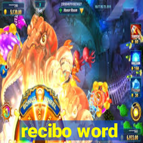 recibo word