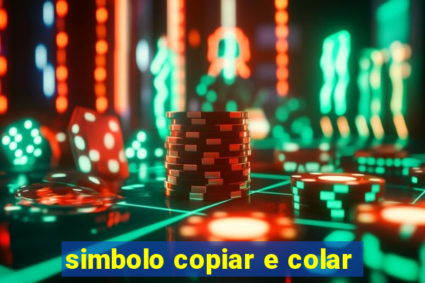 simbolo copiar e colar