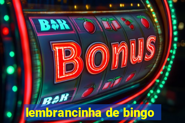 lembrancinha de bingo