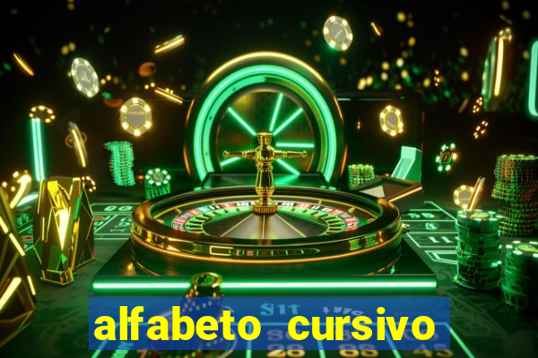 alfabeto cursivo pontilhado para imprimir pdf