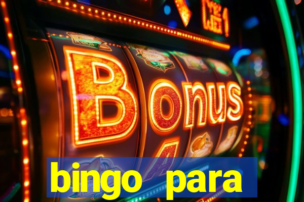 bingo para despedida de solteira para imprimir