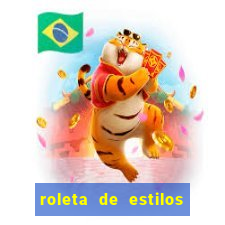 roleta de estilos de roupas