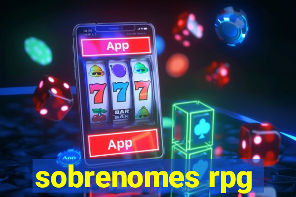 sobrenomes rpg