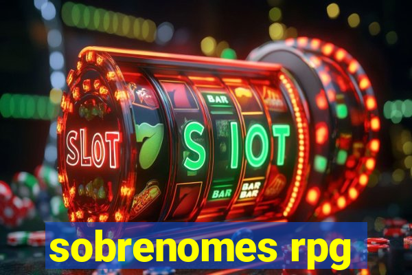 sobrenomes rpg