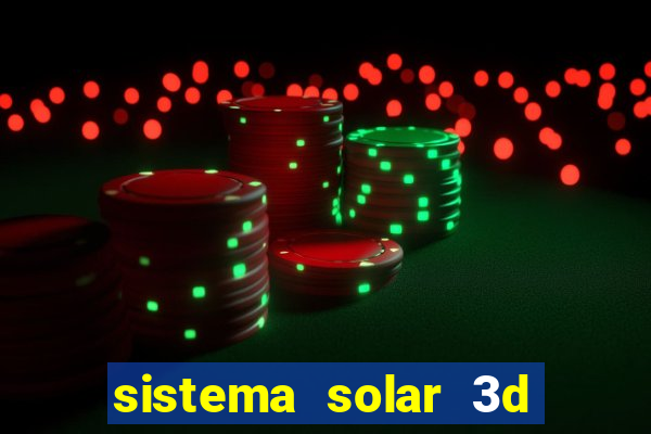 sistema solar 3d em movimento