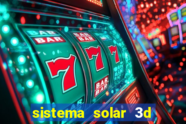 sistema solar 3d em movimento