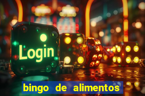 bingo de alimentos saludables para imprimir